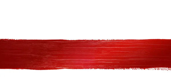 Línea roja pintada — Foto de Stock