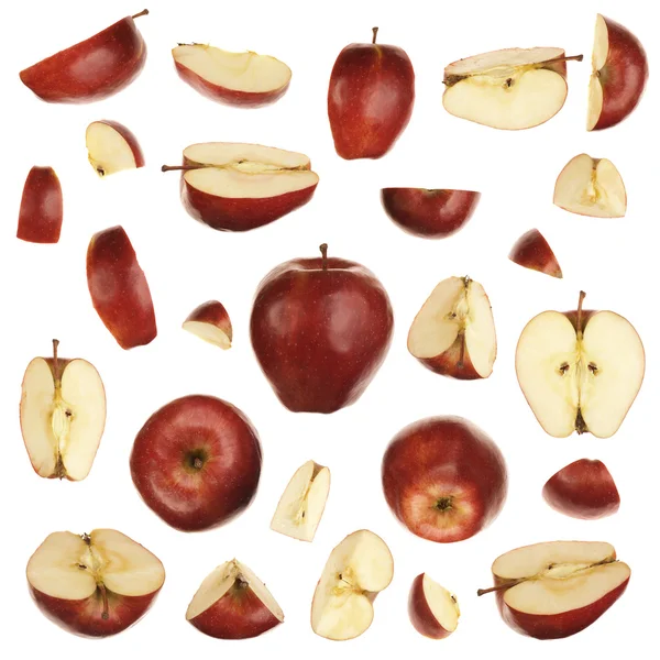 Collection de pommes rouges — Photo