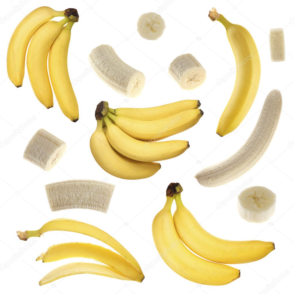 Sliced banana collection
