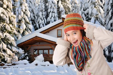 Winter happiness clipart