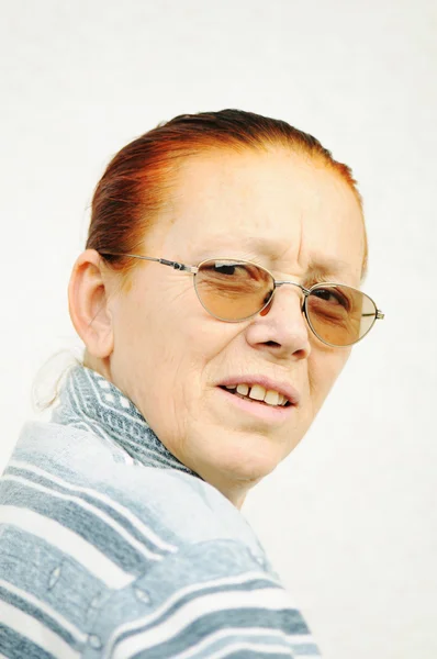 Idős asszony — Stock Fotó