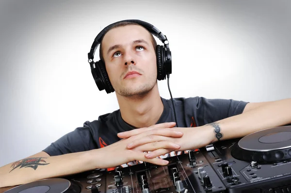 DJ człowieka — Zdjęcie stockowe