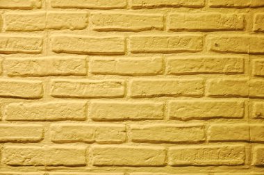 Brick wall, yellow color, great backgrou clipart