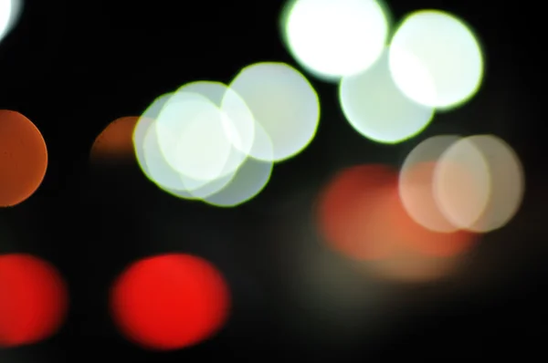 Luzes da cidade no escuro — Fotografia de Stock