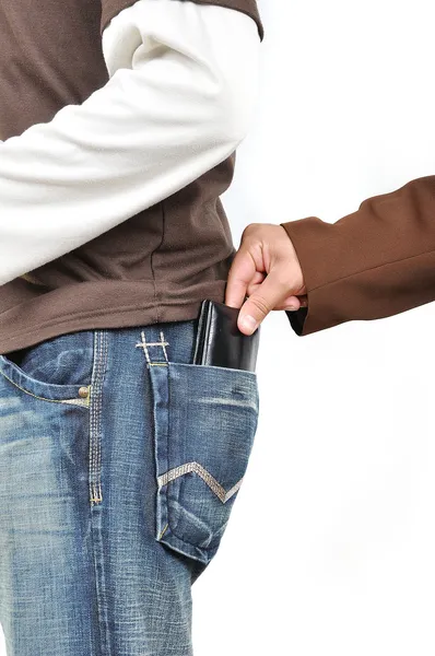 Stealing from back pocket — Stock Photo, Image