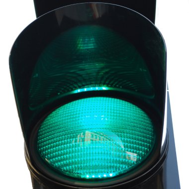 Green traffic light clipart