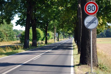 Country road alley clipart