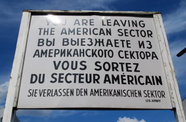 Berlin checkpoint charlie clipart