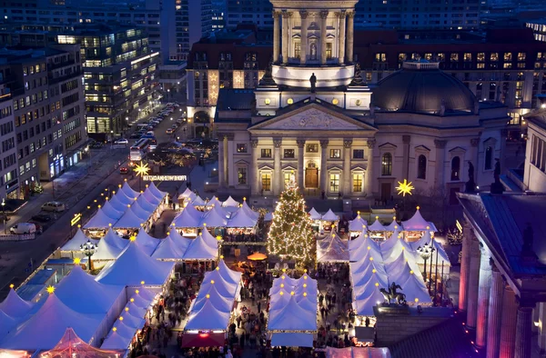 Berlin gendarmenmarkt bożonarodzeniowy — Zdjęcie stockowe