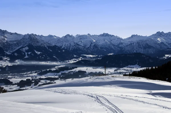 Allgau hegyek télen — Stock Fotó