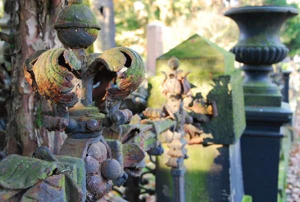 Забор для кладбища — стоковое фото