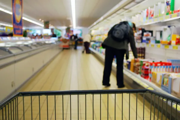 In de supermarkt — Stockfoto