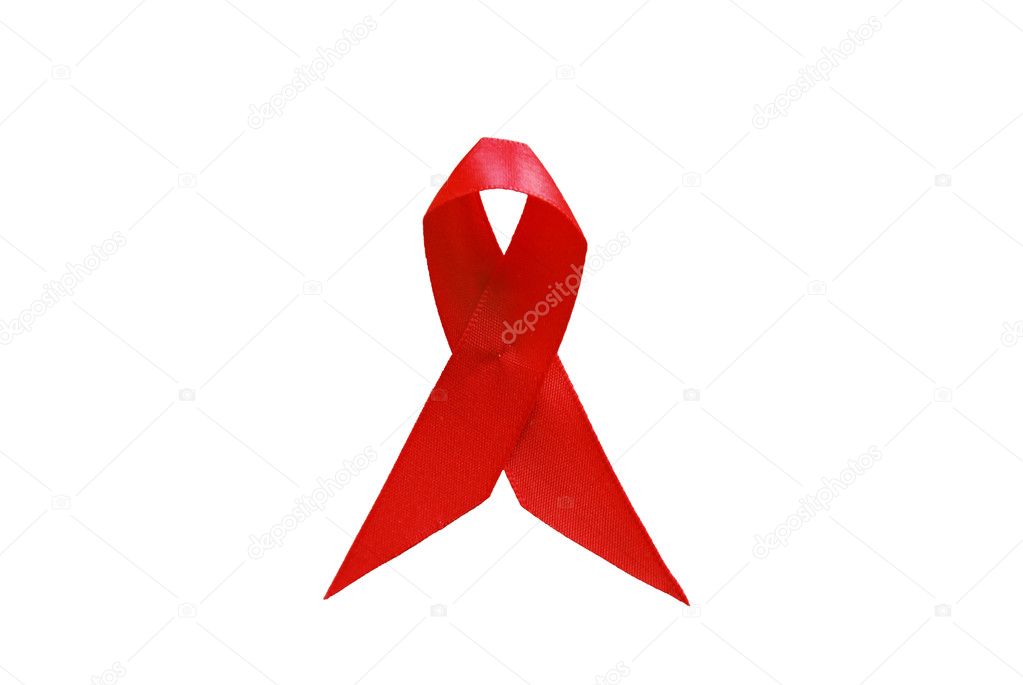 Red ribbon aids hiv