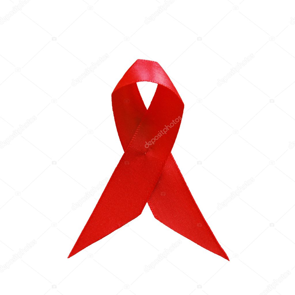 Red ribbon aids hiv