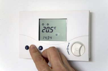 Hand thermostat clipart