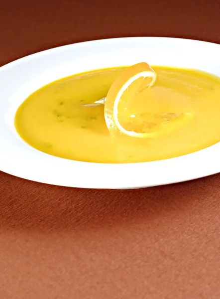 Morcov și supă de portocale — Fotografie, imagine de stoc