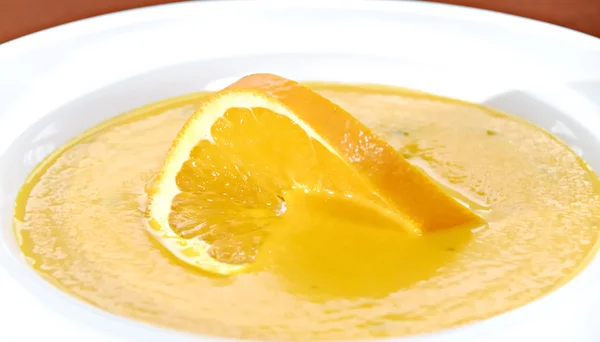 Zanahoria y sopa de naranja — Foto de Stock