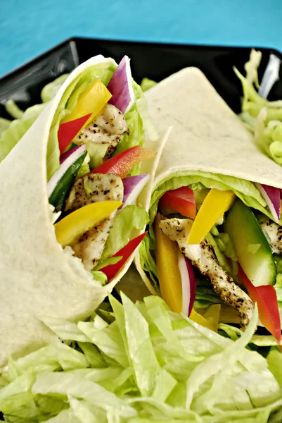 Kip salade wraps — Stockfoto