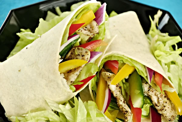 Chicken salad wraps — Stock Photo, Image