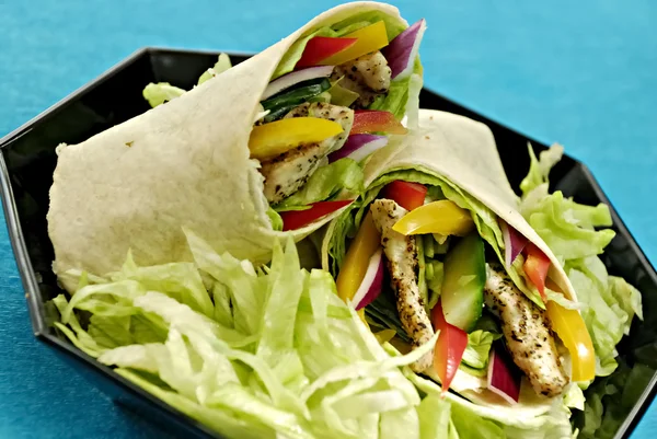 Chicken salad wraps — Stock Photo, Image