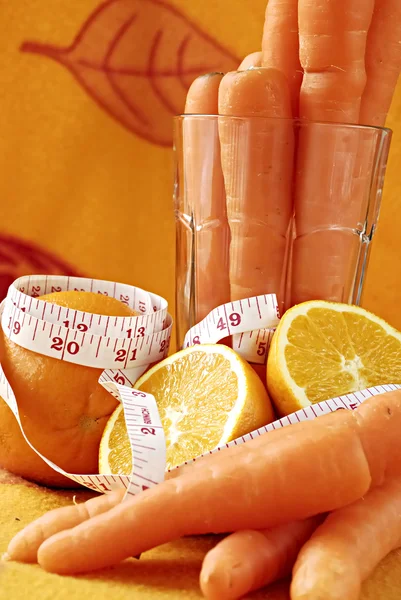 Havuç ve portakal suyu.