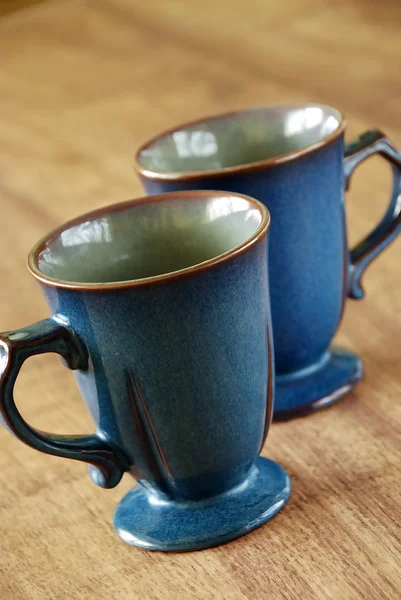 Blue mugs — Stock Photo, Image