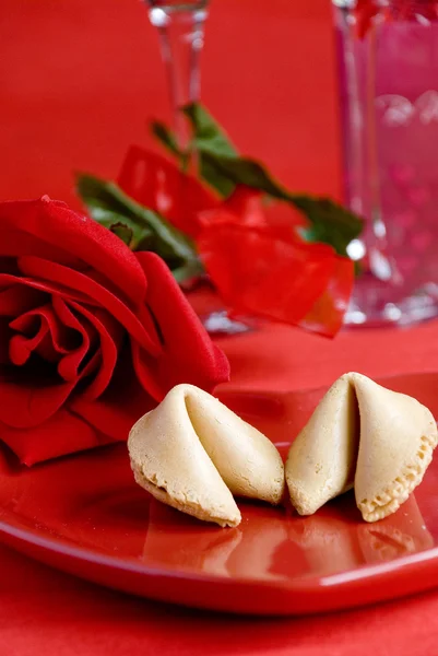 발렌타인 행운 쿠키 — 스톡 사진