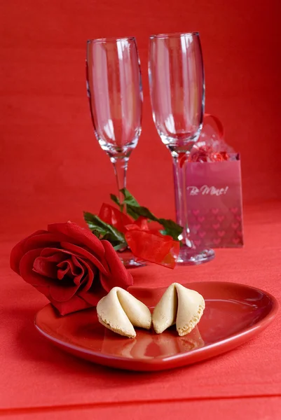 Valentijn fortune cookie — Stockfoto