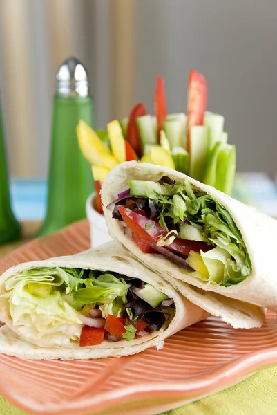 Vegetable wraps — Stock Photo, Image