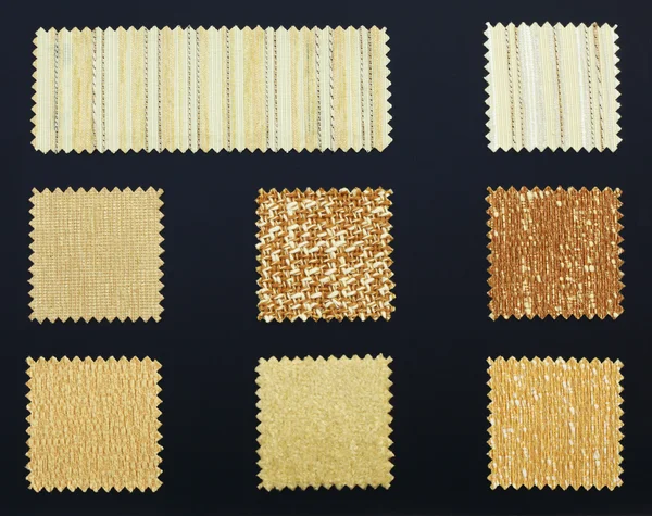 Échantillons de tissu de meubles multicolores — Photo