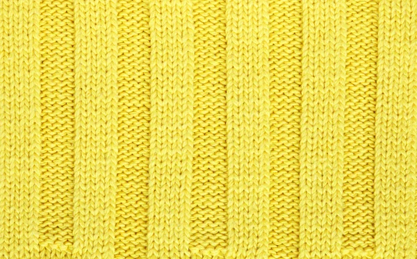 Κίτρινο πλεκτό ύφασμα υφή — Φωτογραφία Αρχείου