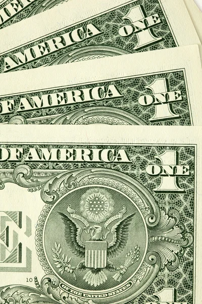 Stock image Closeup shot of few dollar bills