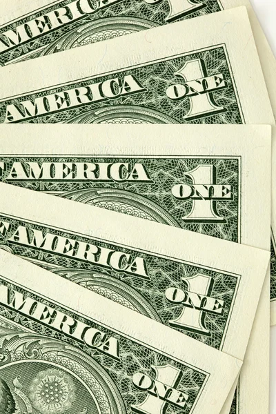 stock image Closeup shot of one dollar bills