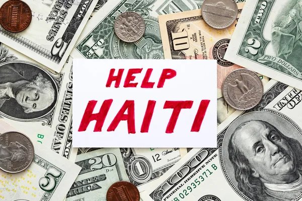 Допомога Гаїті — стокове фото