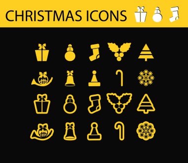 Schristmas icons clipart