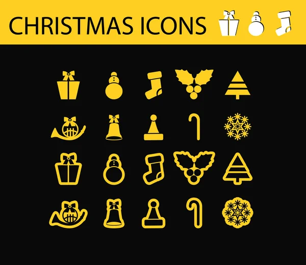 Weihnachtssymbole — Stockvektor