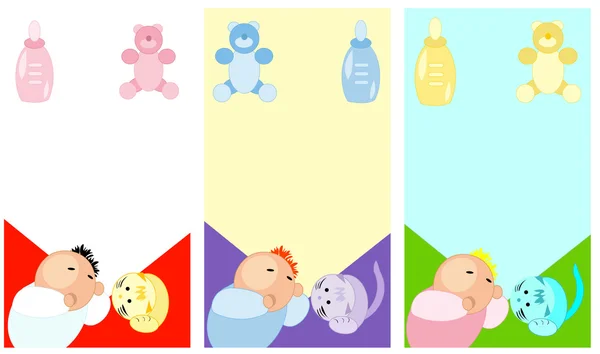 Baby accesories icons set — Stock Vector