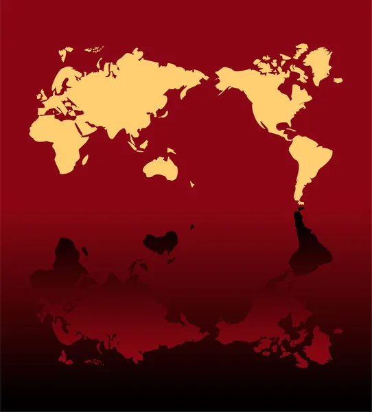 Fondo globo con mapa del mundo — Archivo Imágenes Vectoriales