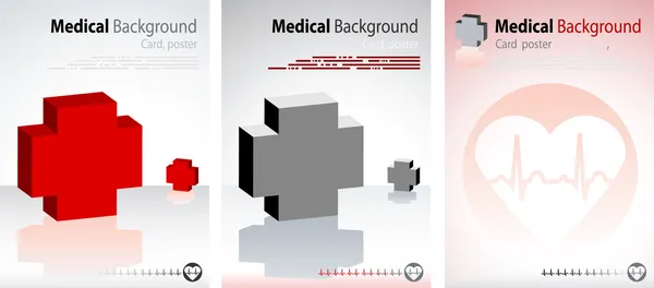 3 milieux médicaux , — Image vectorielle