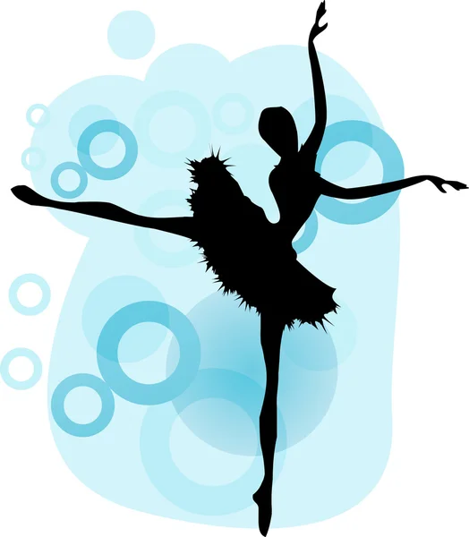 Ballet dancer.Beautiful dança — Vetor de Stock