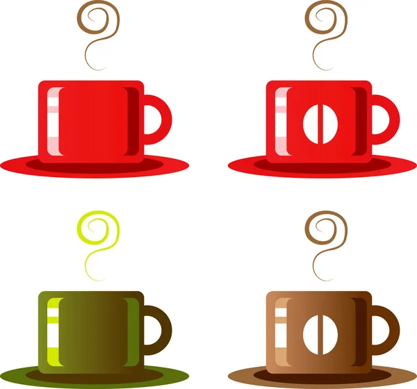Ilustrace šálek kávy — Stockový vektor