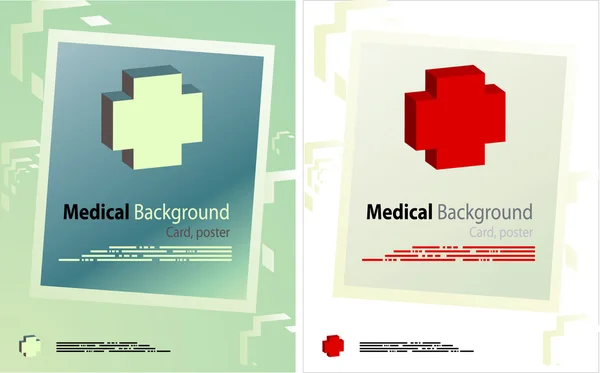 Medische brochure, achtergronden, — Stockvector