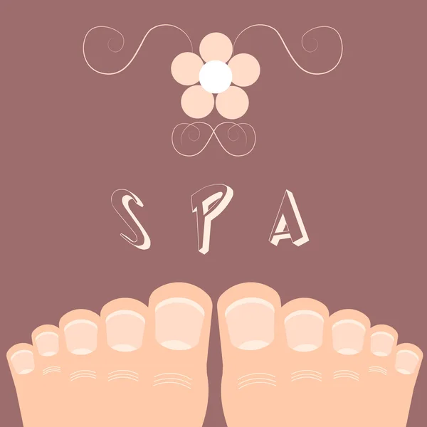 Logo de flor de spa, icono — Archivo Imágenes Vectoriales