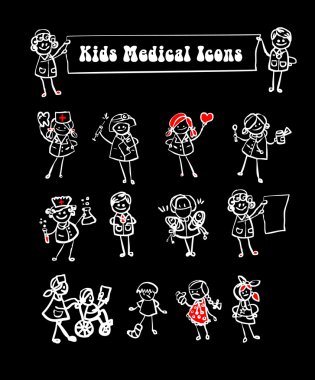 Black background medical clipart