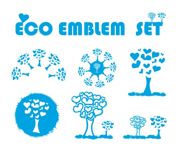 Ökologie Web Emblem Symbol, — Stockfoto