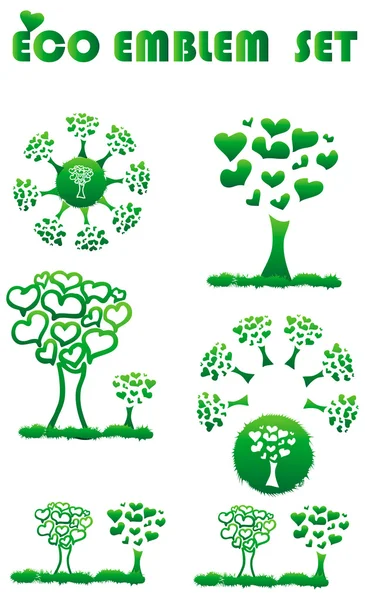 Ökologie Web Emblem Symbol, — Stockfoto