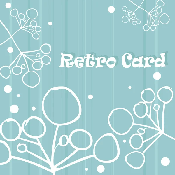 Retro background flower card — Stock Photo, Image