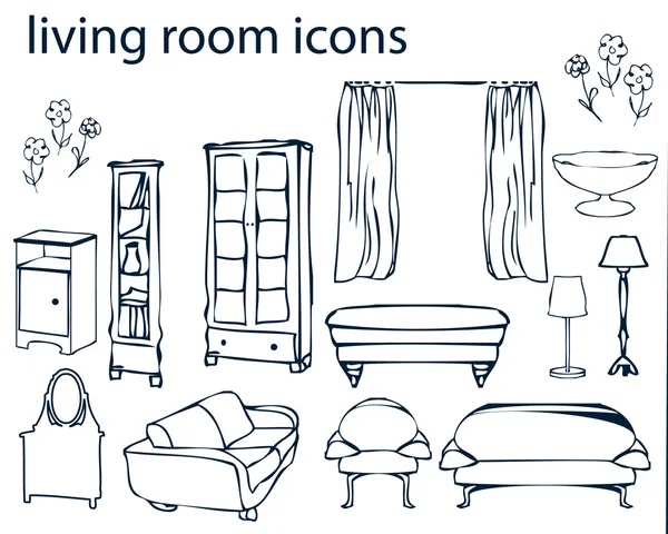 Set de iconos - hogar, muebles — Foto de Stock
