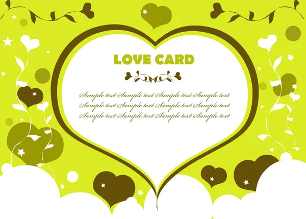 Αγάπη κάρτα, φόντου, χρώμα eco — Φωτογραφία Αρχείου