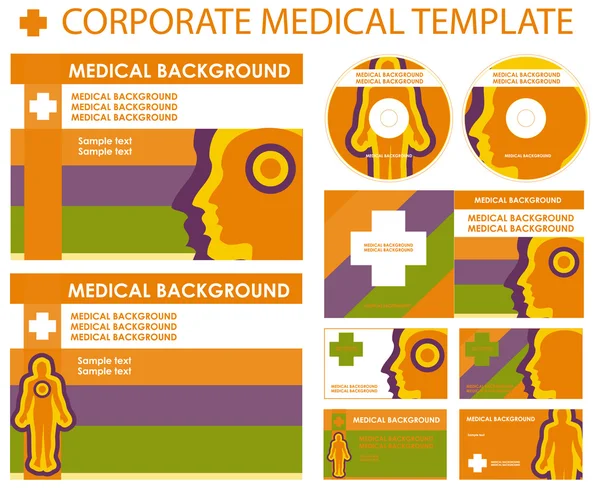 Template of medical business — Stock Photo, Image